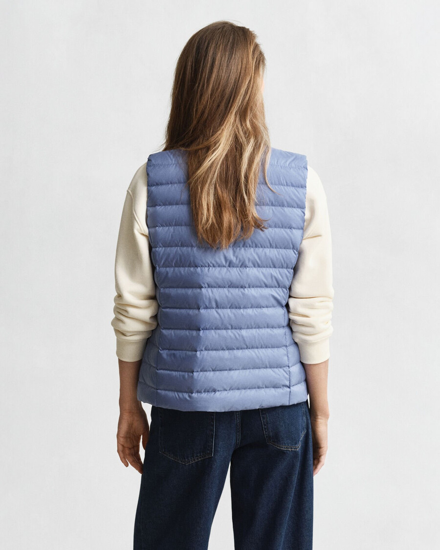 lichtgewicht donsvest - vervaagde denim