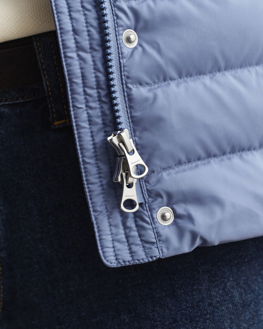 lichtgewicht donsvest - vervaagde denim