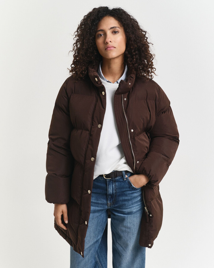 active cloud coat - diepbruin