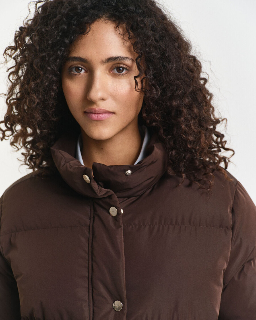 active cloud coat - diepbruin