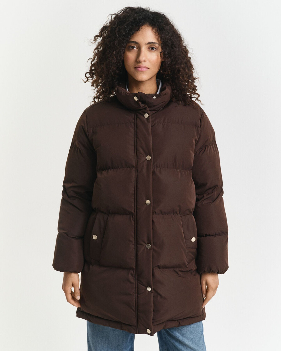 active cloud coat - diepbruin