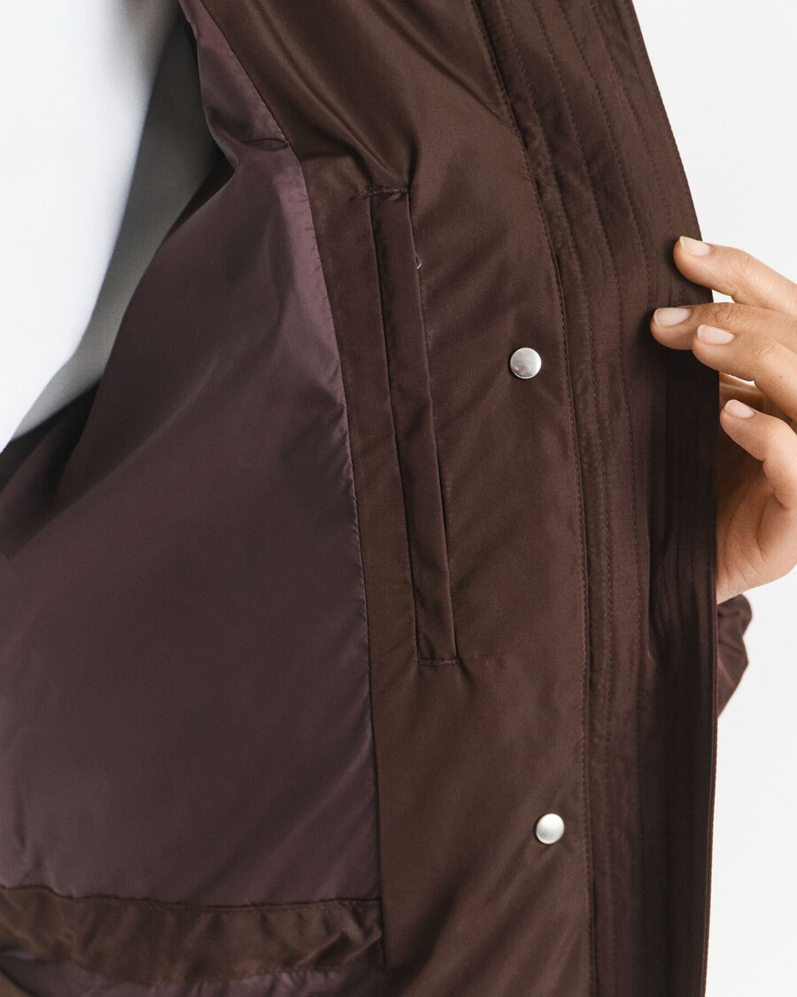 active cloud coat - diepbruin
