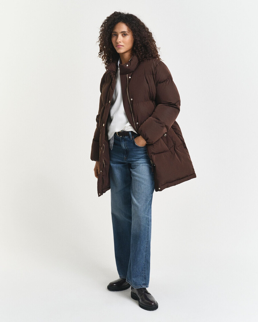 active cloud coat - diepbruin