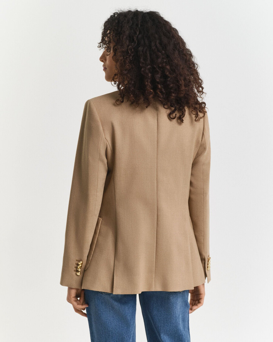 slim fit club blazer - warm khaki