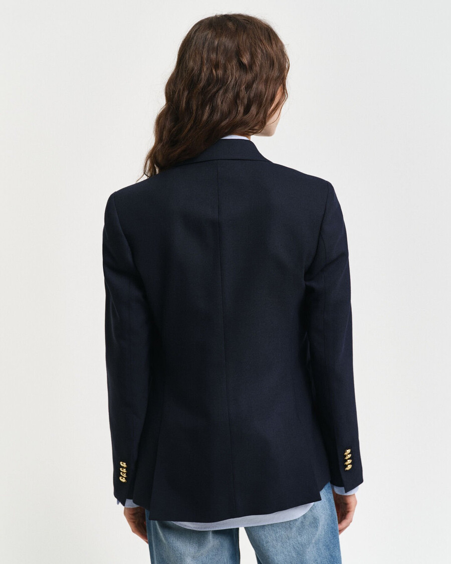 slim fit clubblazer - avondblauw