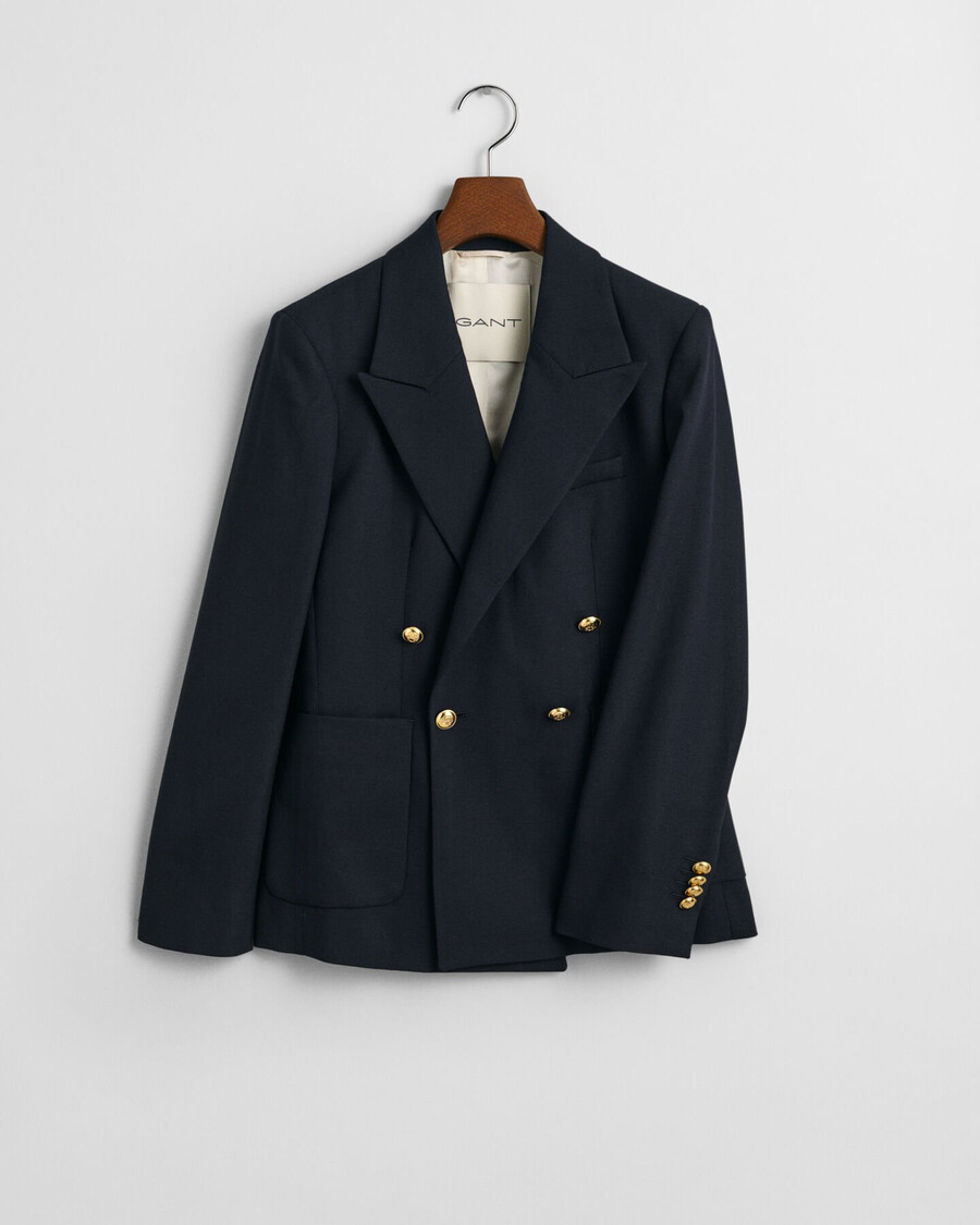 slim fit clubblazer - avondblauw