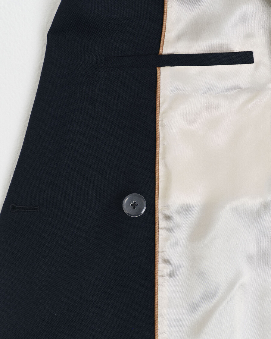 slim fit clubblazer - avondblauw