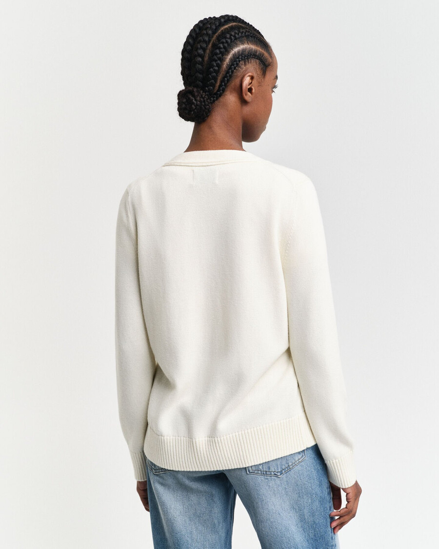 klassiek katoenen vest - crème