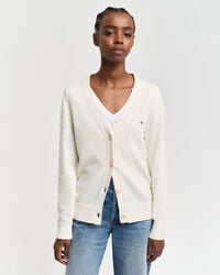 klassiek katoenen vest - crème