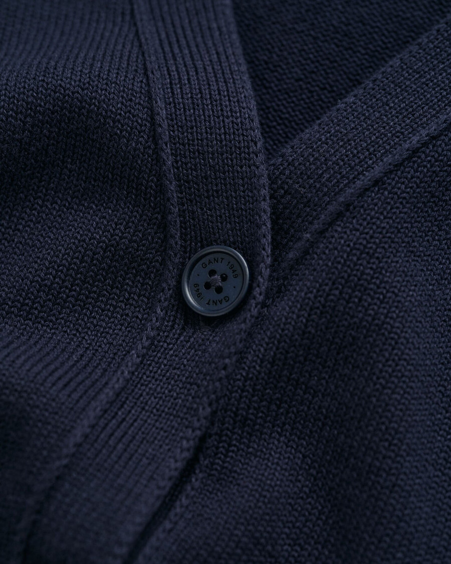 klassiek katoenen vest - avondblauw