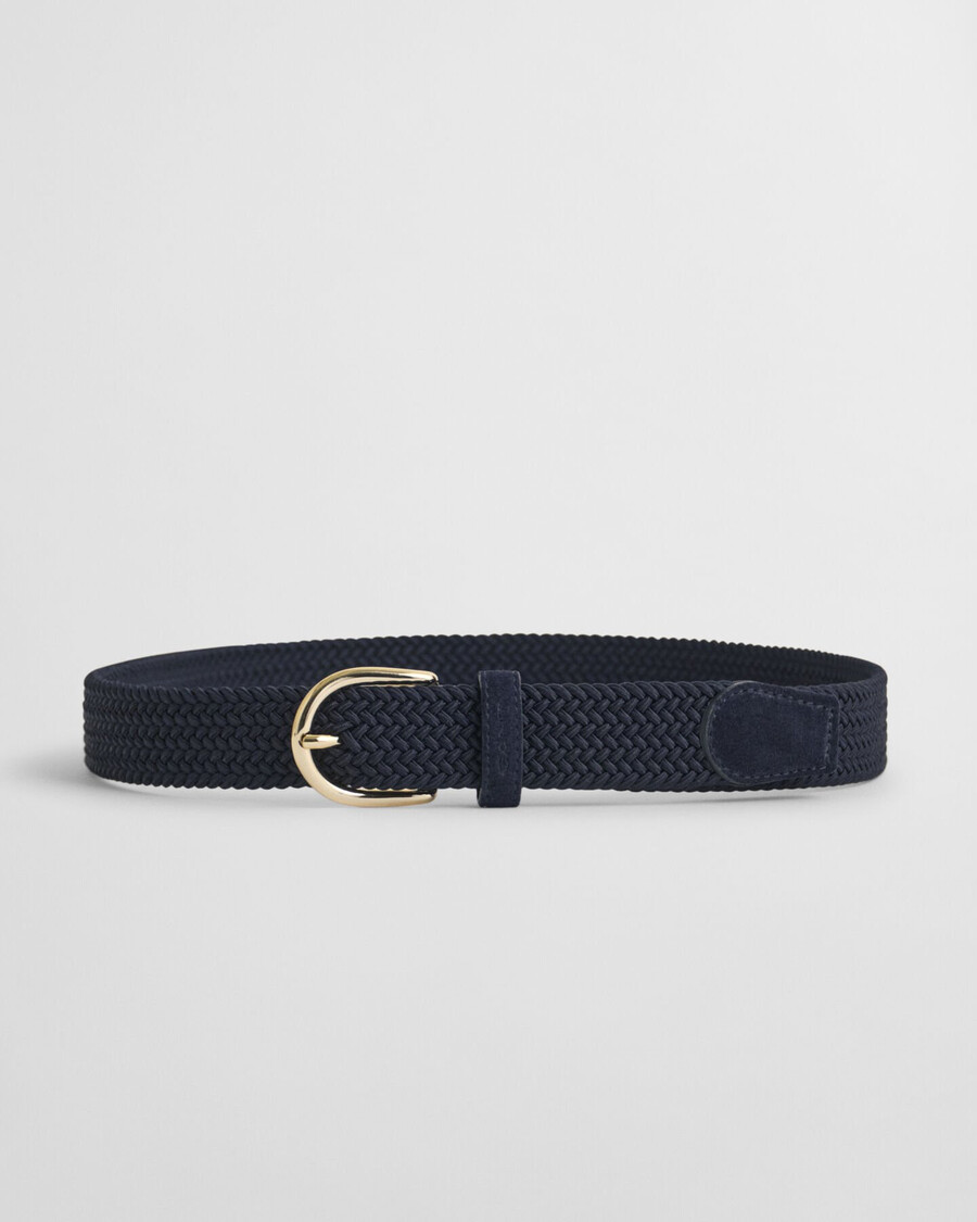 elastische gevlochten riem - marine