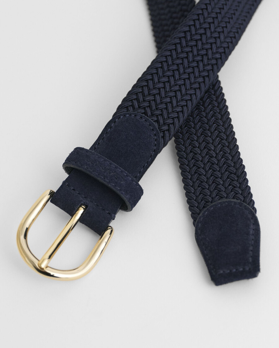 elastische gevlochten riem - marine