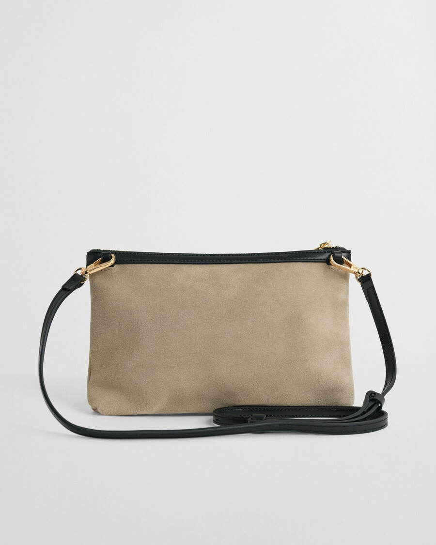 suède crossbodytas - taupebeige