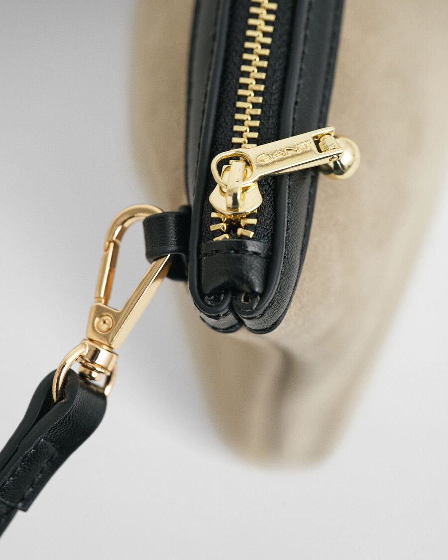 suède crossbodytas - taupebeige