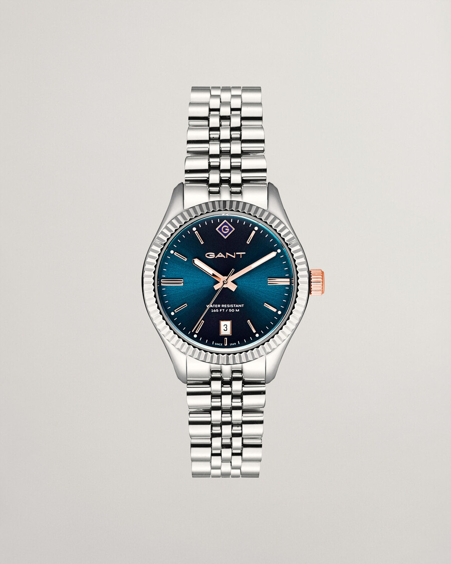 sussex polshorloge - denimblauw melange