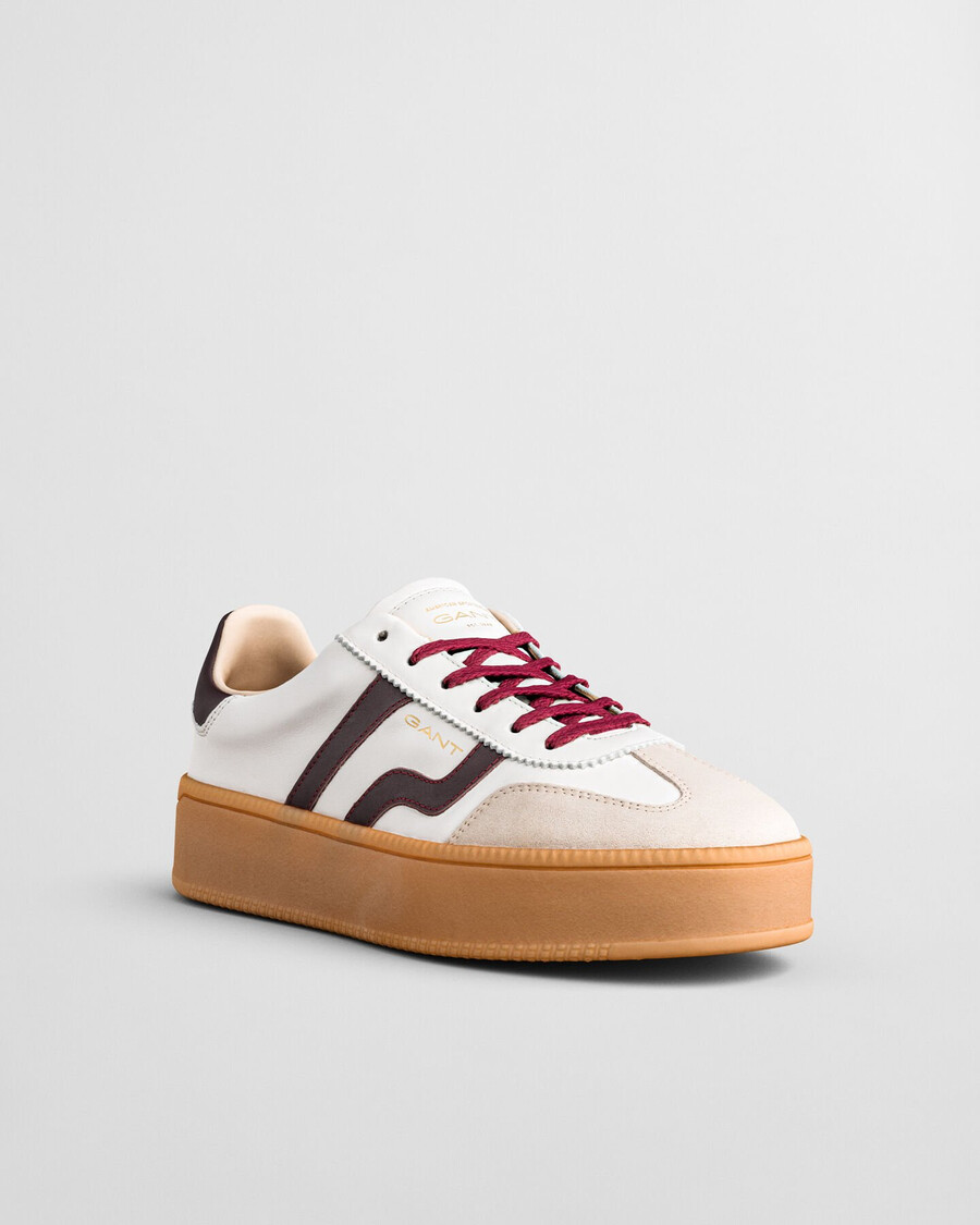 cuzmani leren sneakers - eggshell