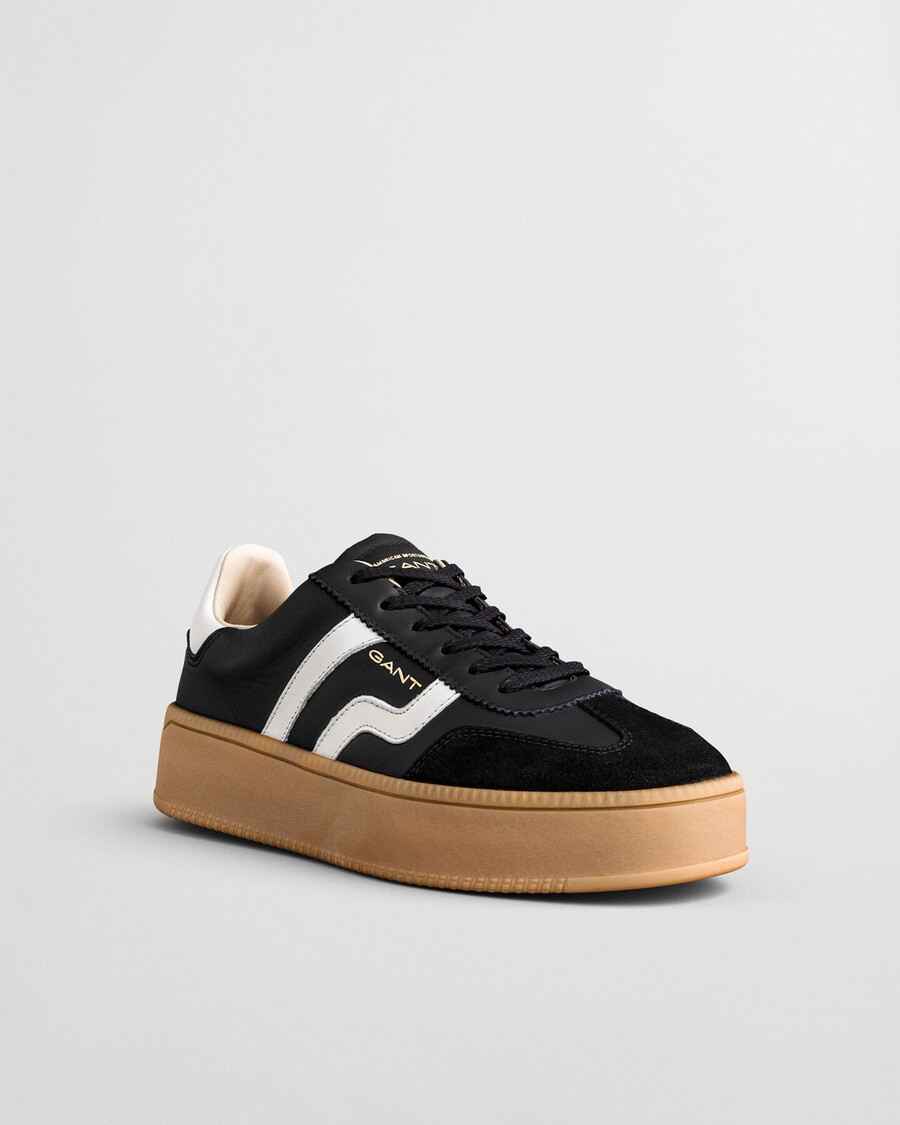 cuzmani leren sneakers - zwart