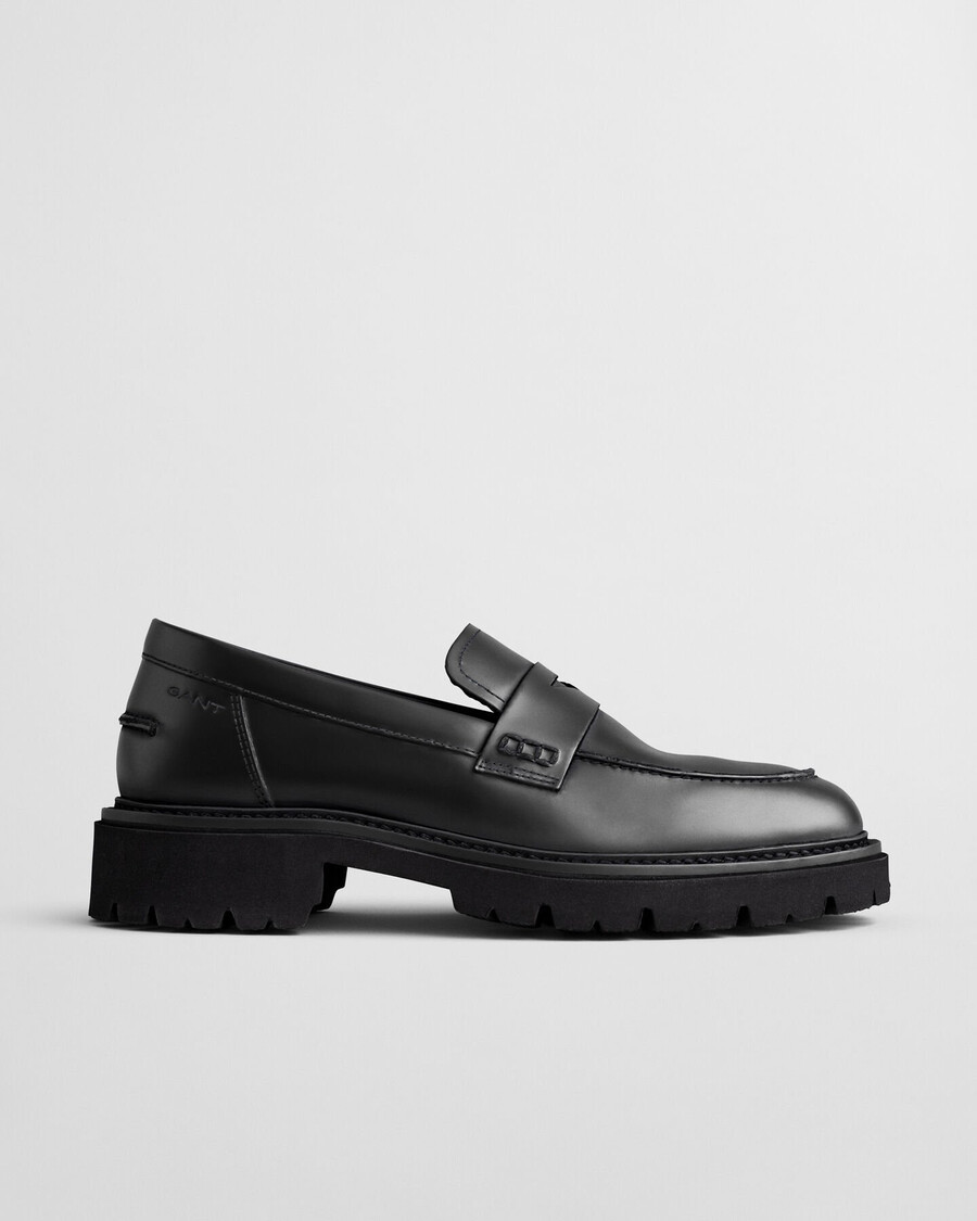 ivyhill leren loafers - zwart