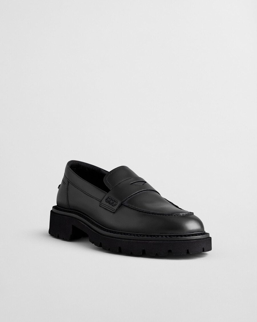 ivyhill leren loafers - zwart