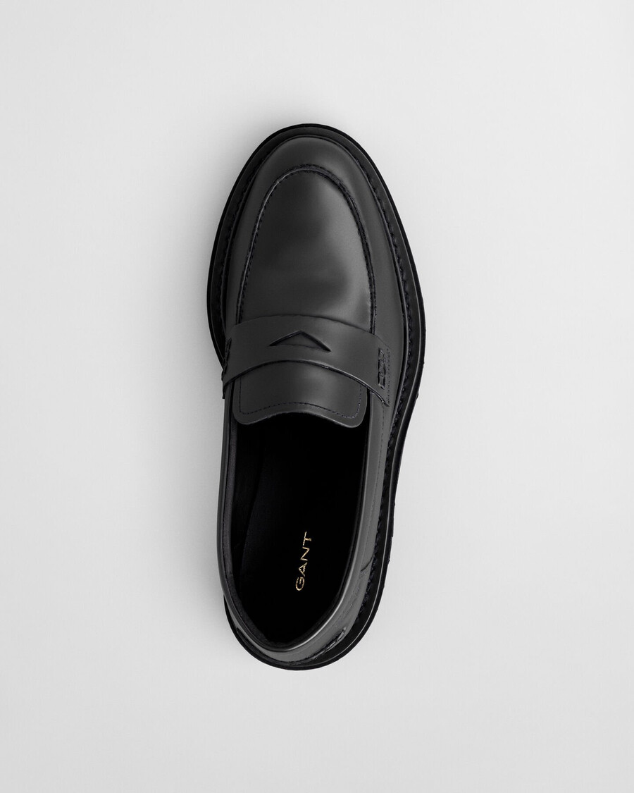 ivyhill leren loafers - zwart