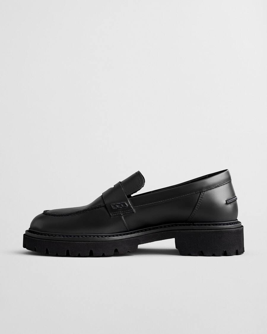 ivyhill leren loafers - zwart