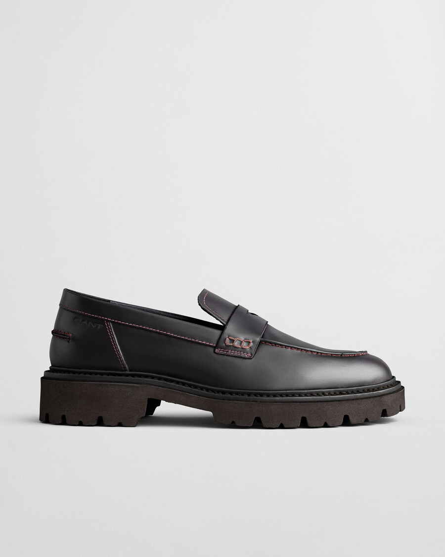 ivyhill leren loafers - pruimwijn