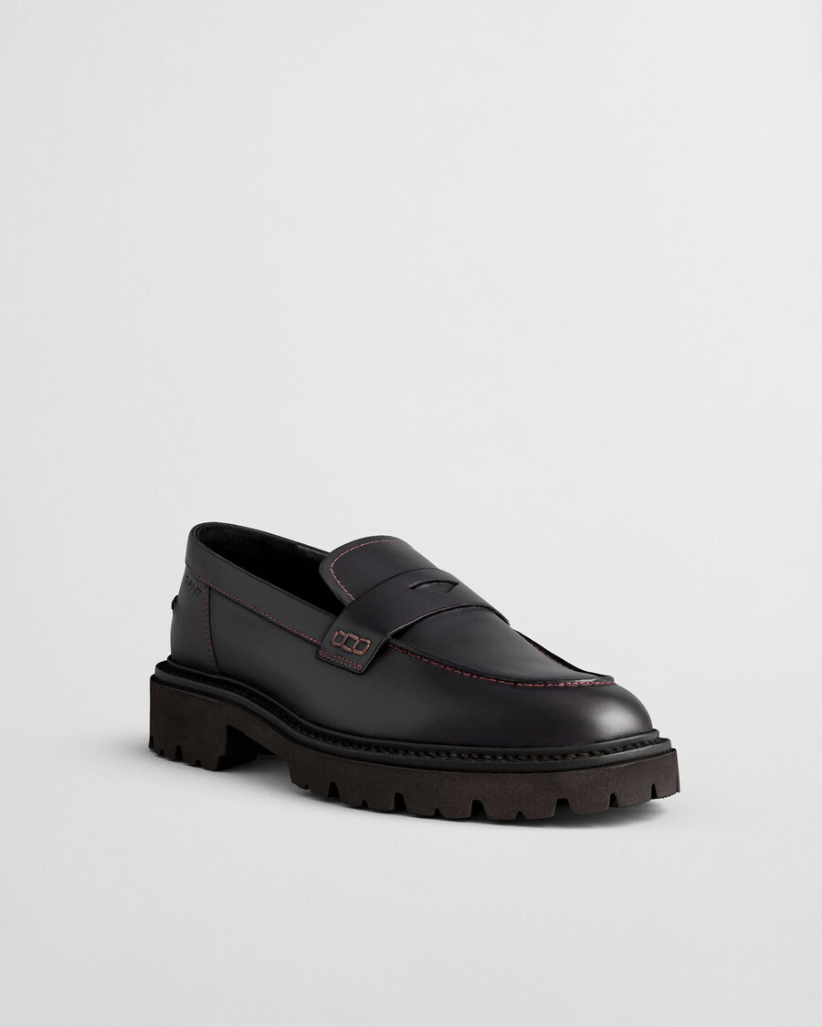 ivyhill leren loafers - pruimwijn
