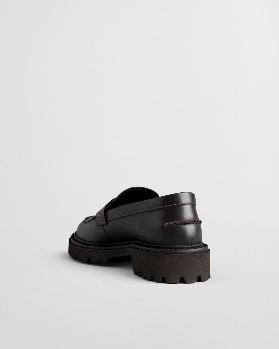 ivyhill leren loafers - pruimwijn