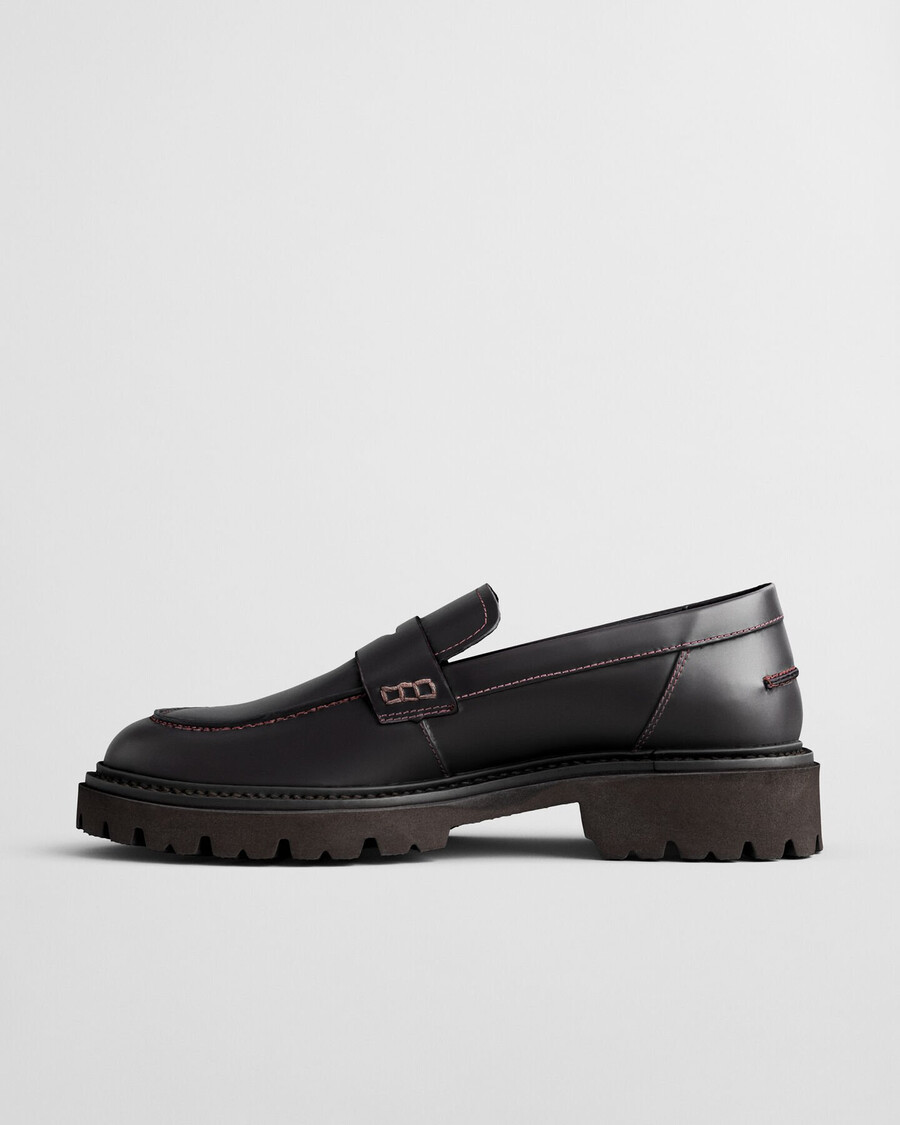 ivyhill leren loafers - pruimwijn