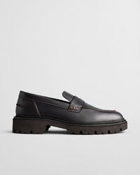 ivyhill leren loafers - pruimwijn