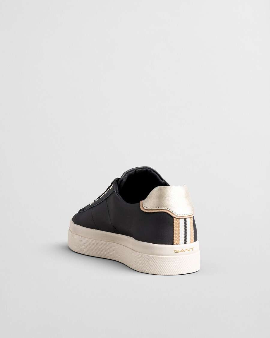 avona leren sneakers - ebbenzwart