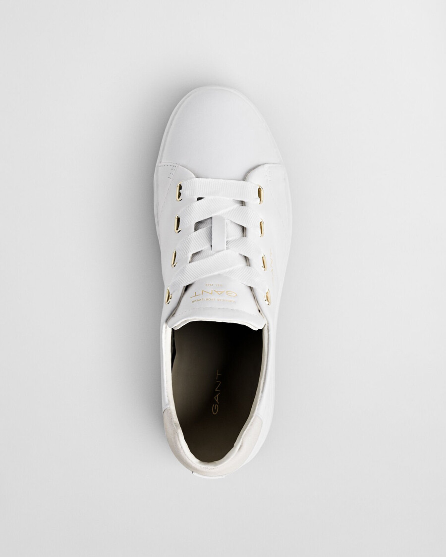 avona leren sneakers - wit