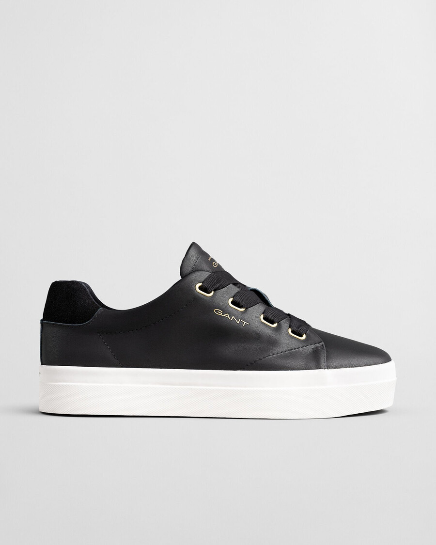 avona leren sneakers - zwart