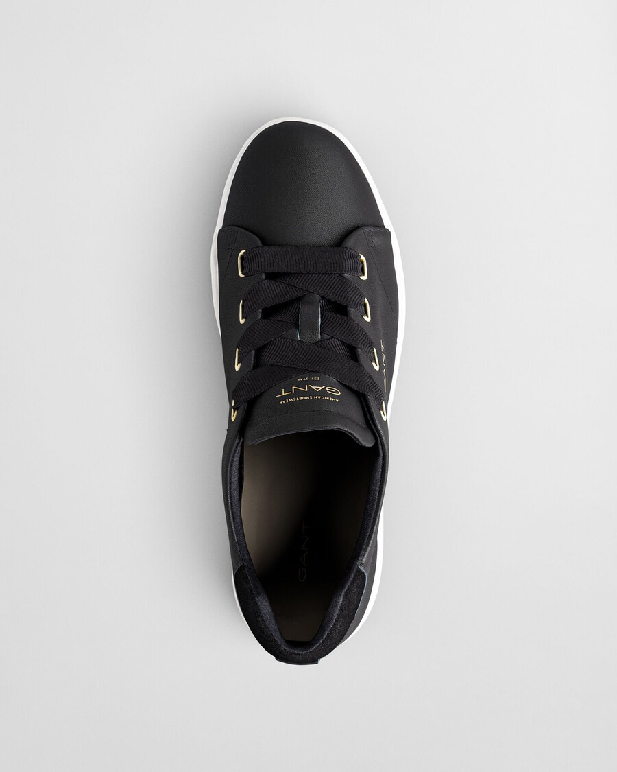 avona leren sneakers - zwart