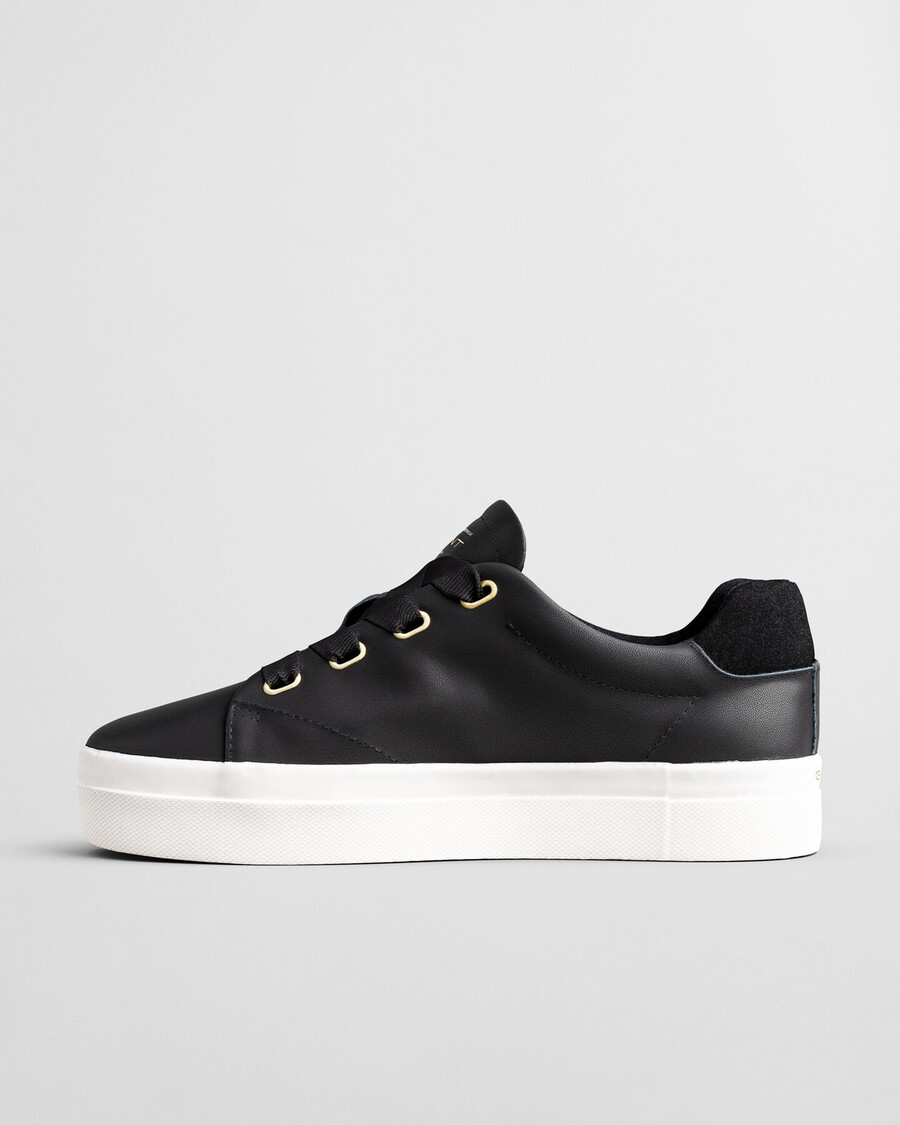 avona leren sneakers - zwart