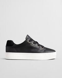 avona leren sneakers - zwart