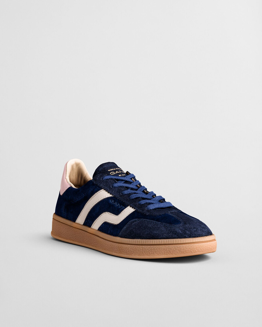 cuzima fluwelen sneakers - marineblauw