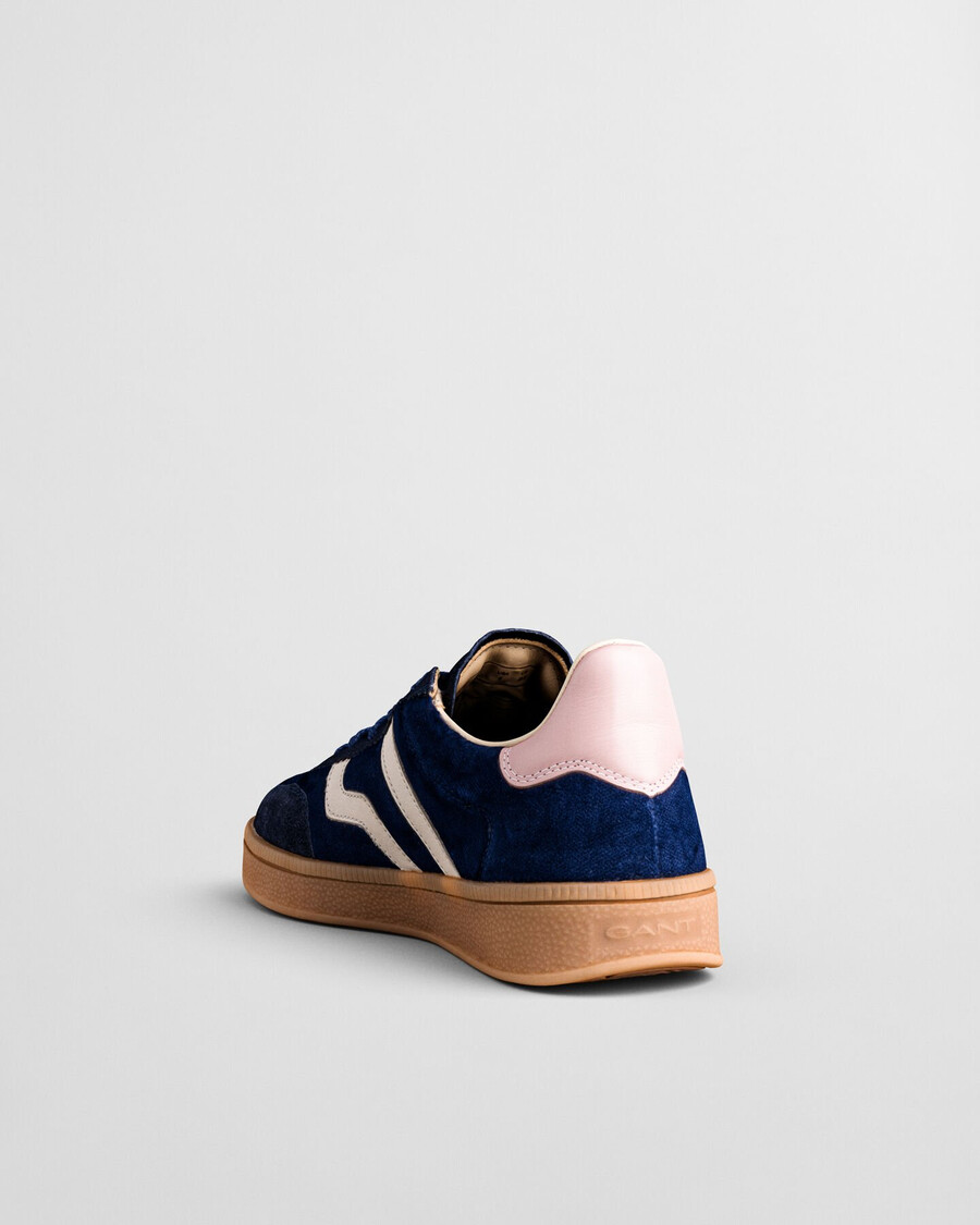 cuzima fluwelen sneakers - marineblauw
