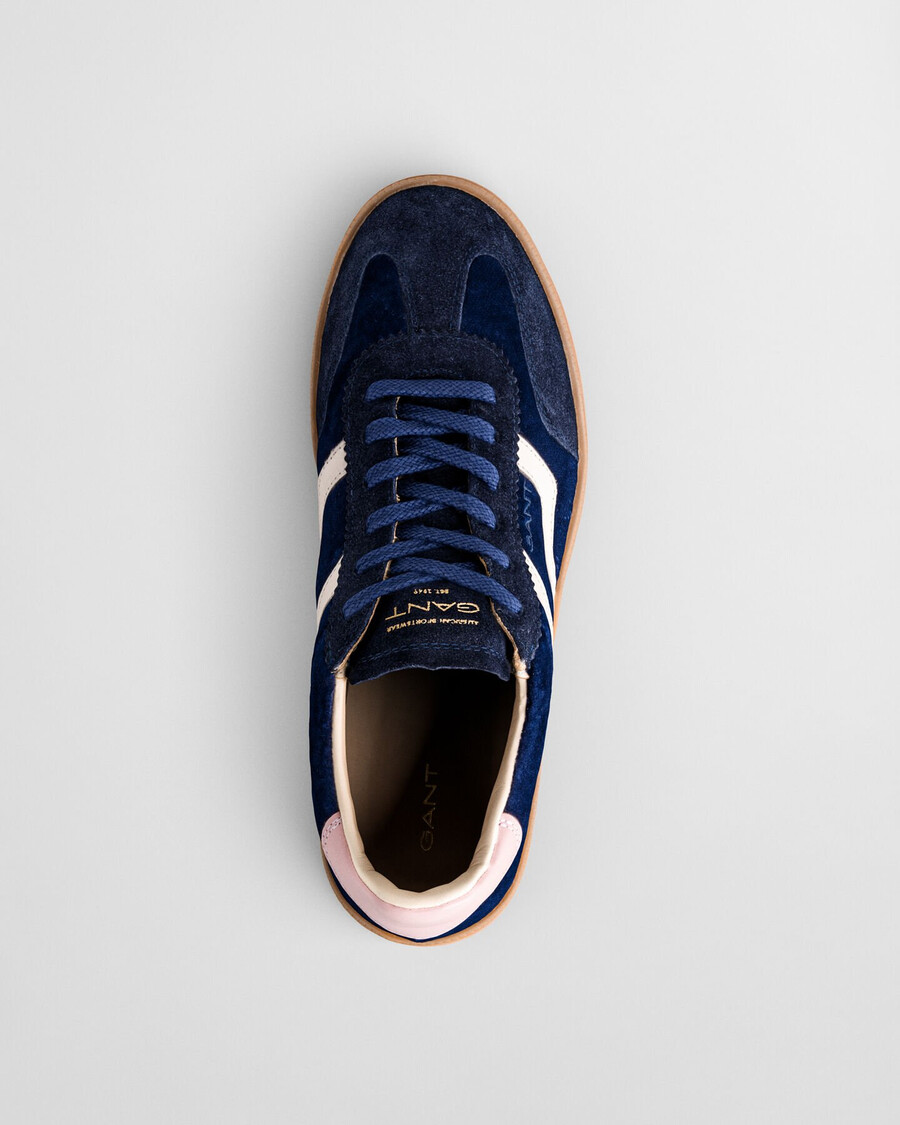 cuzima fluwelen sneakers - marineblauw