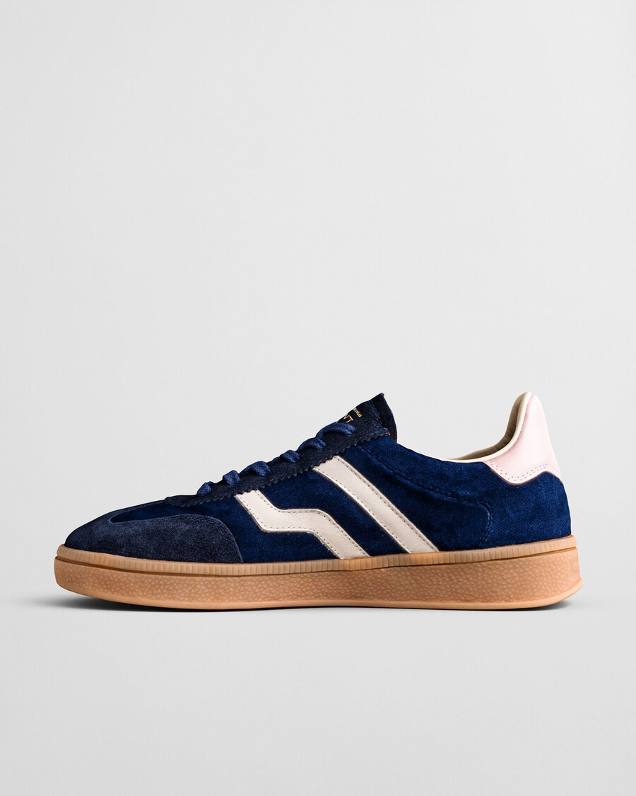 cuzima fluwelen sneakers - marineblauw