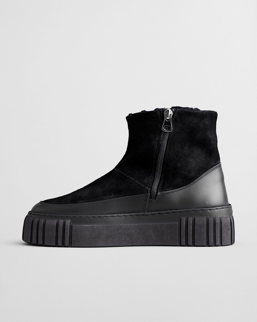 snowmont mid boots - zwart