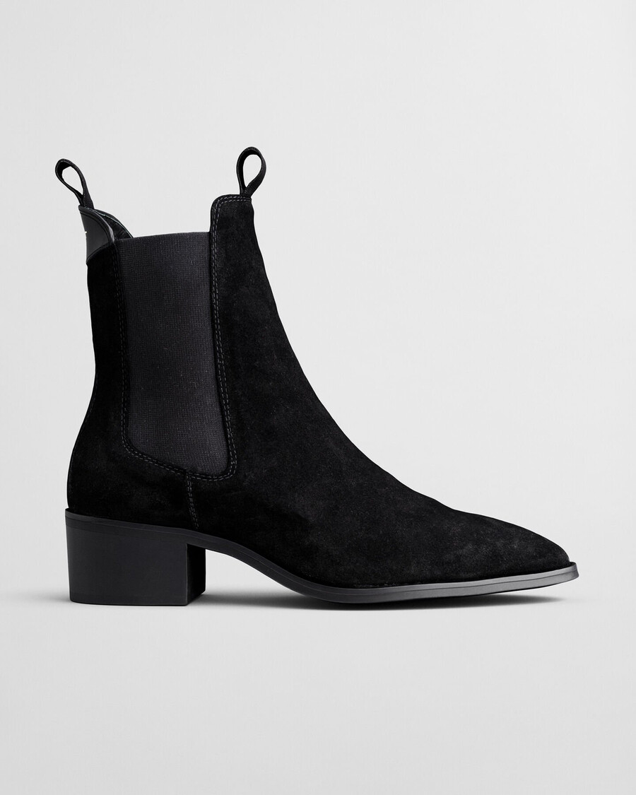 st broomly suède chelsea boots - zwart