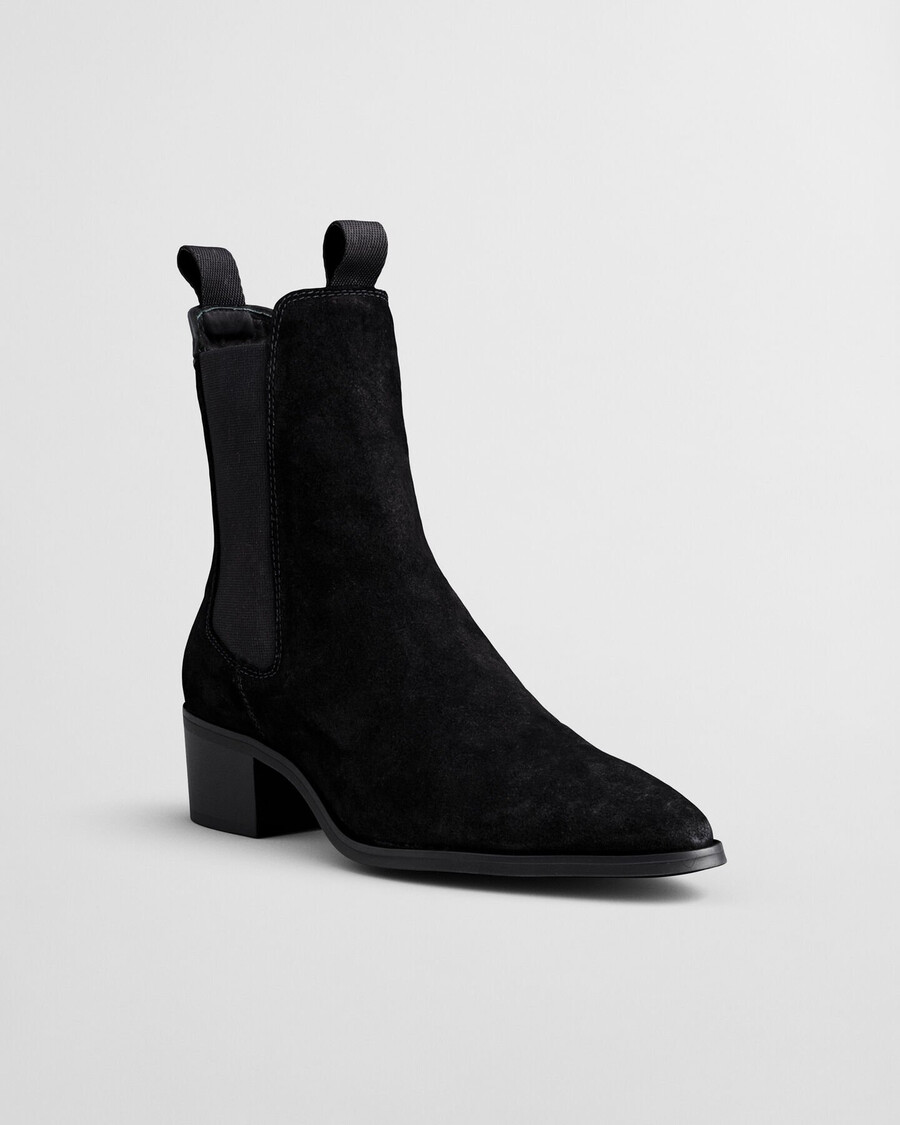 st broomly suède chelsea boots - zwart