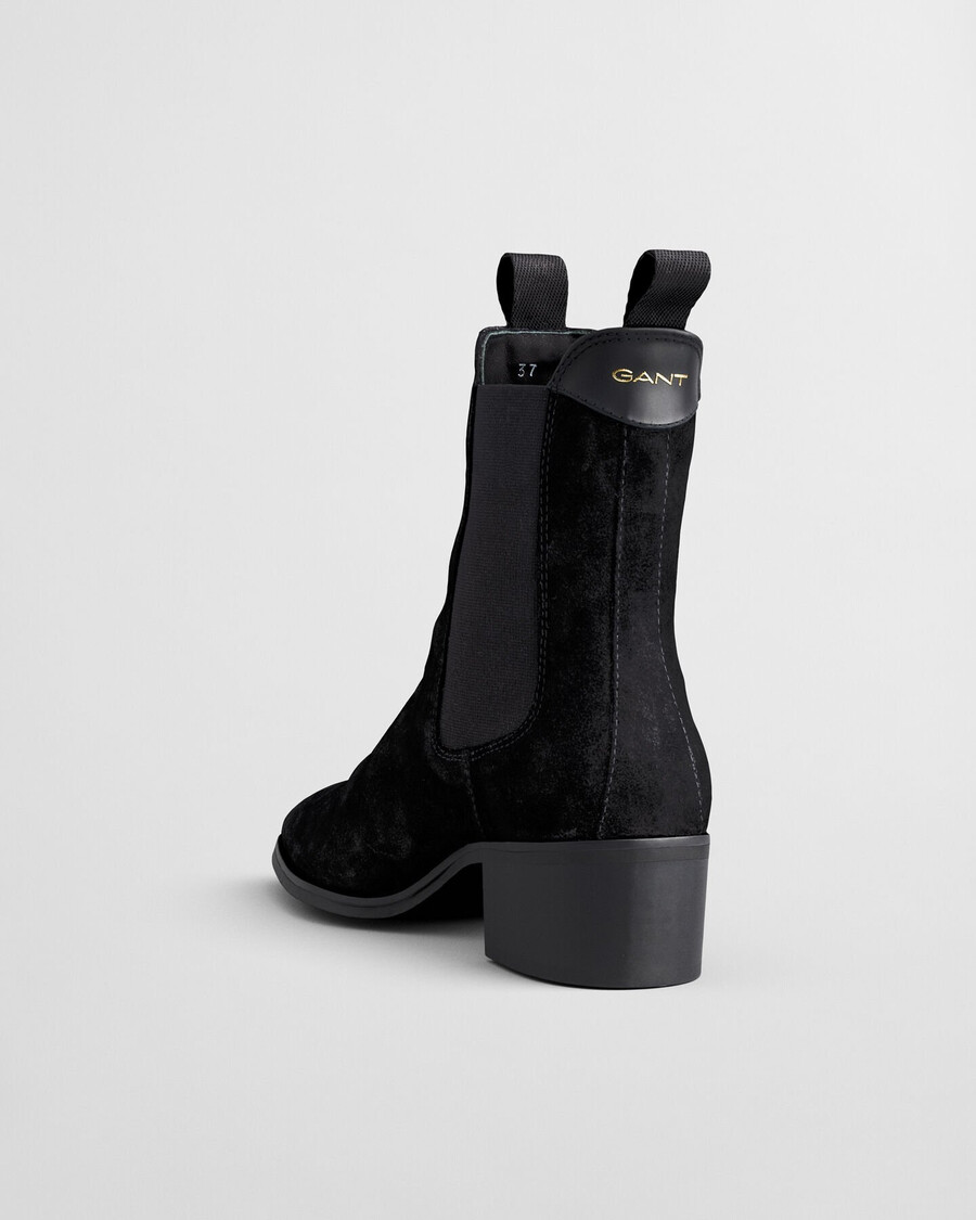 st broomly suède chelsea boots - zwart
