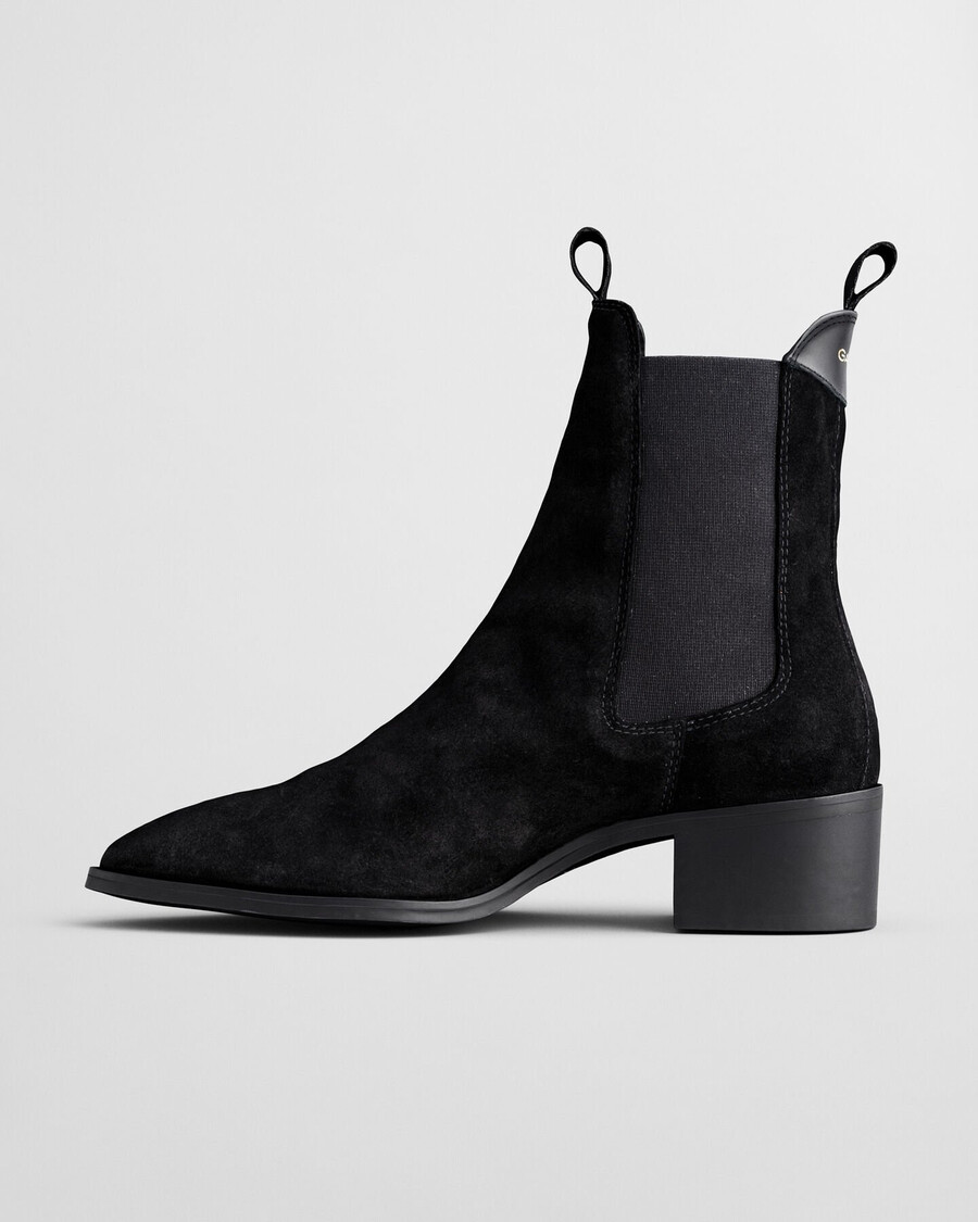 st broomly suède chelsea boots - zwart