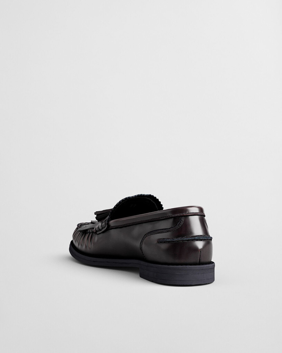 gracelyn leren loafers - pruimwijn