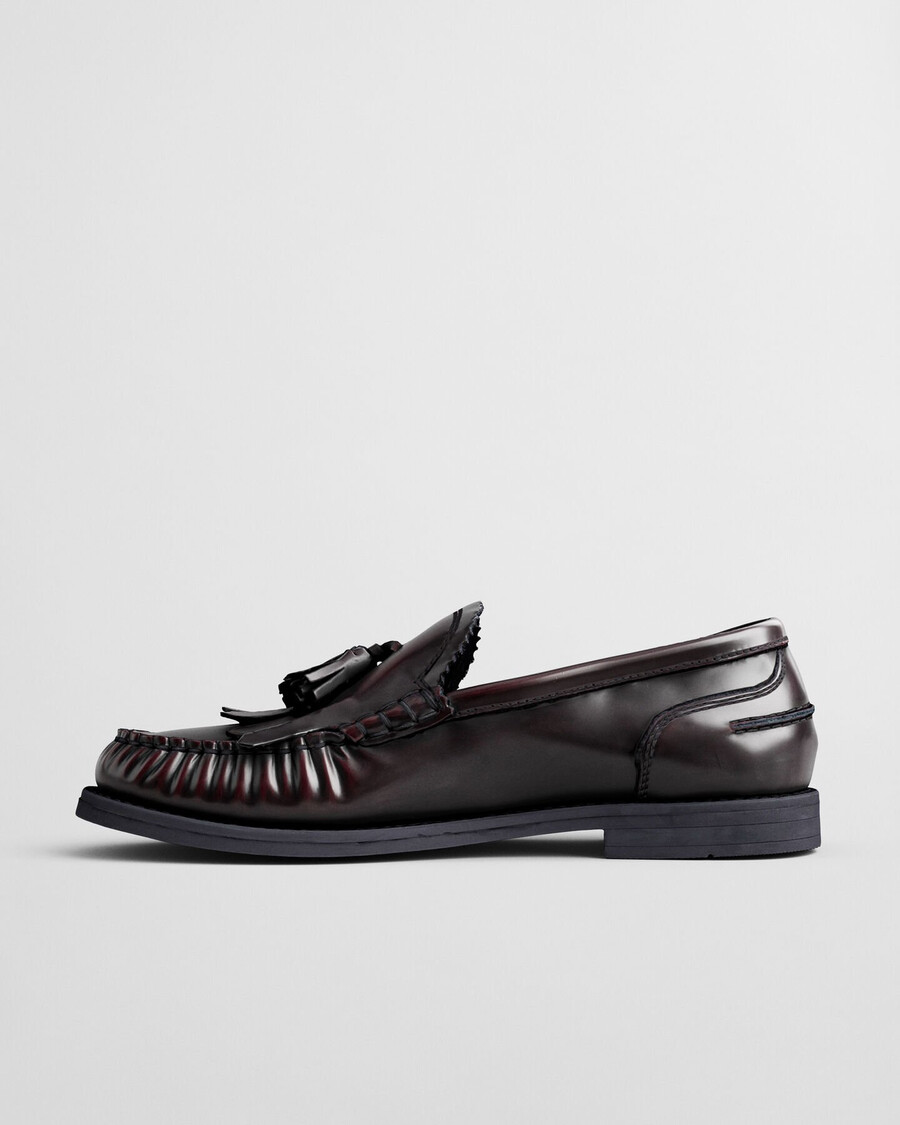 gracelyn leren loafers - pruimwijn